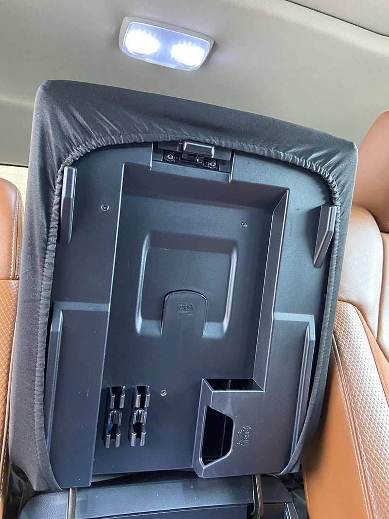 it's us Toyota Tundra Center Console Lid Armrest Cover (2014â€“2021) â€“ Pickup Truck Interior Protector, Black Synthetic Leather - Image 2